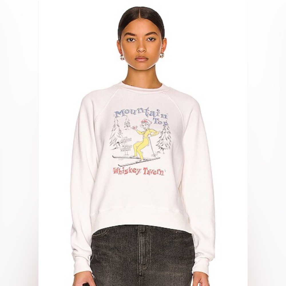 Re/Done White Mountain Top Hoodie